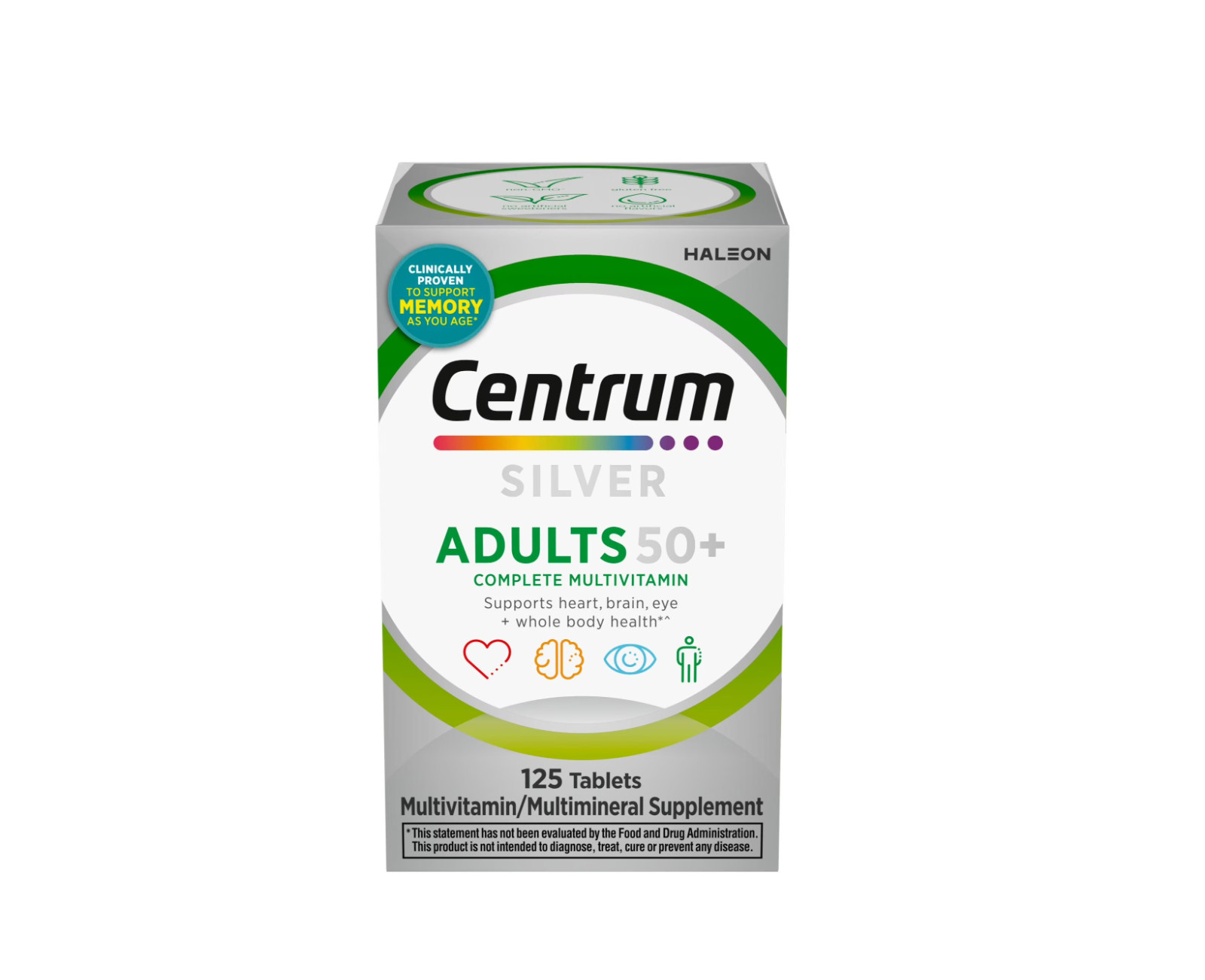 Centrum Silver Adults 50 Plus Multivitamin With Vitamin C, D & E, 125 Count