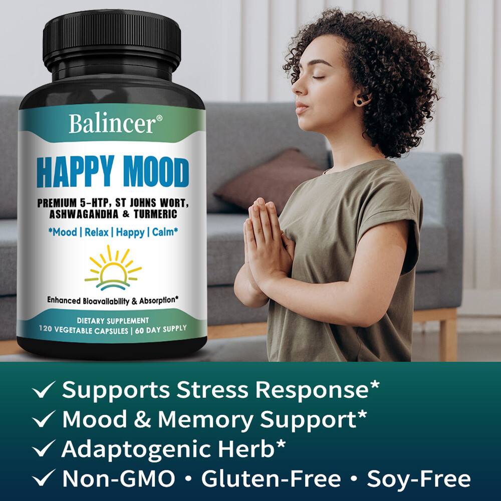 Mood Support Supplements Support Stress Response Improve Mood Memory 30-120 Caps