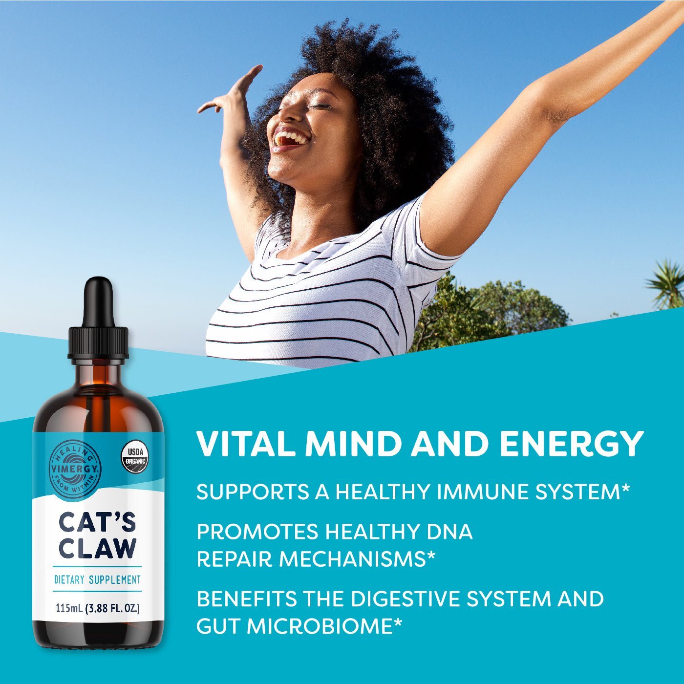 Vimergy USDA Organic Cat’s Claw Extract, 57 Servings