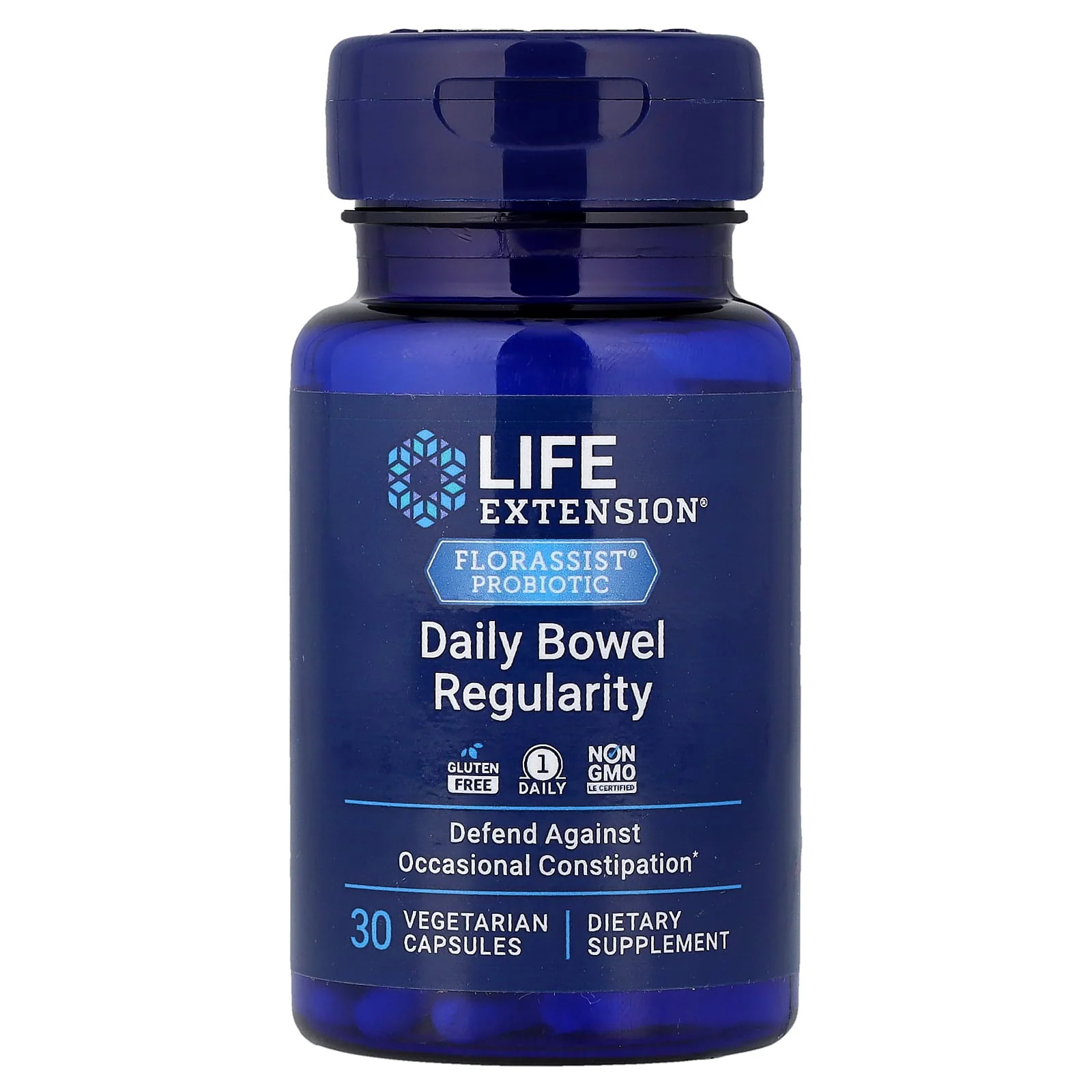 2 X Life Extension, Florassist� Probiotic, Daily Bowel Regularity, 30 Vegetaria