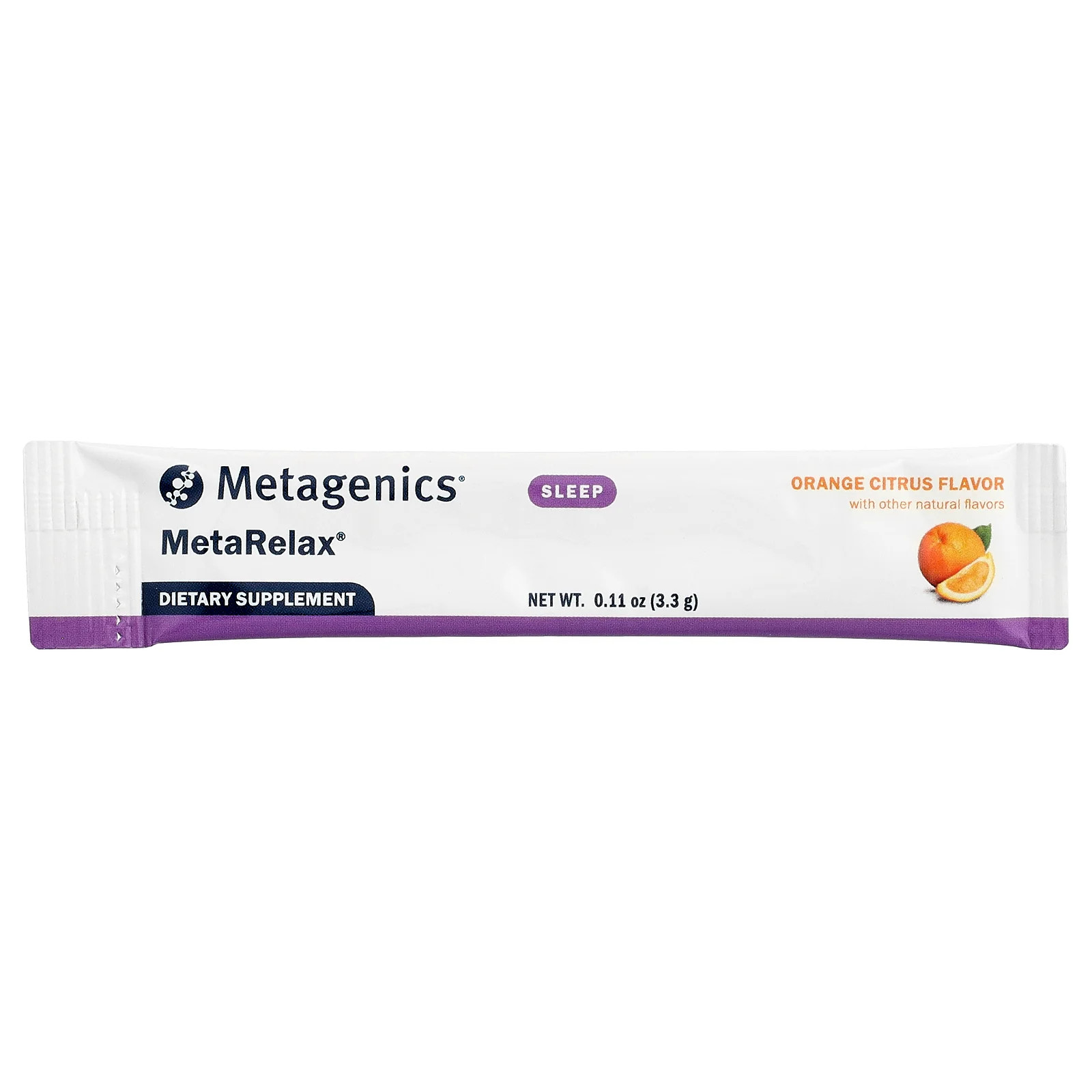 2 X Metagenics, MetaRelax�, Orange Citrus, 30 Packets, 0.11 oz (3.3 g) Each