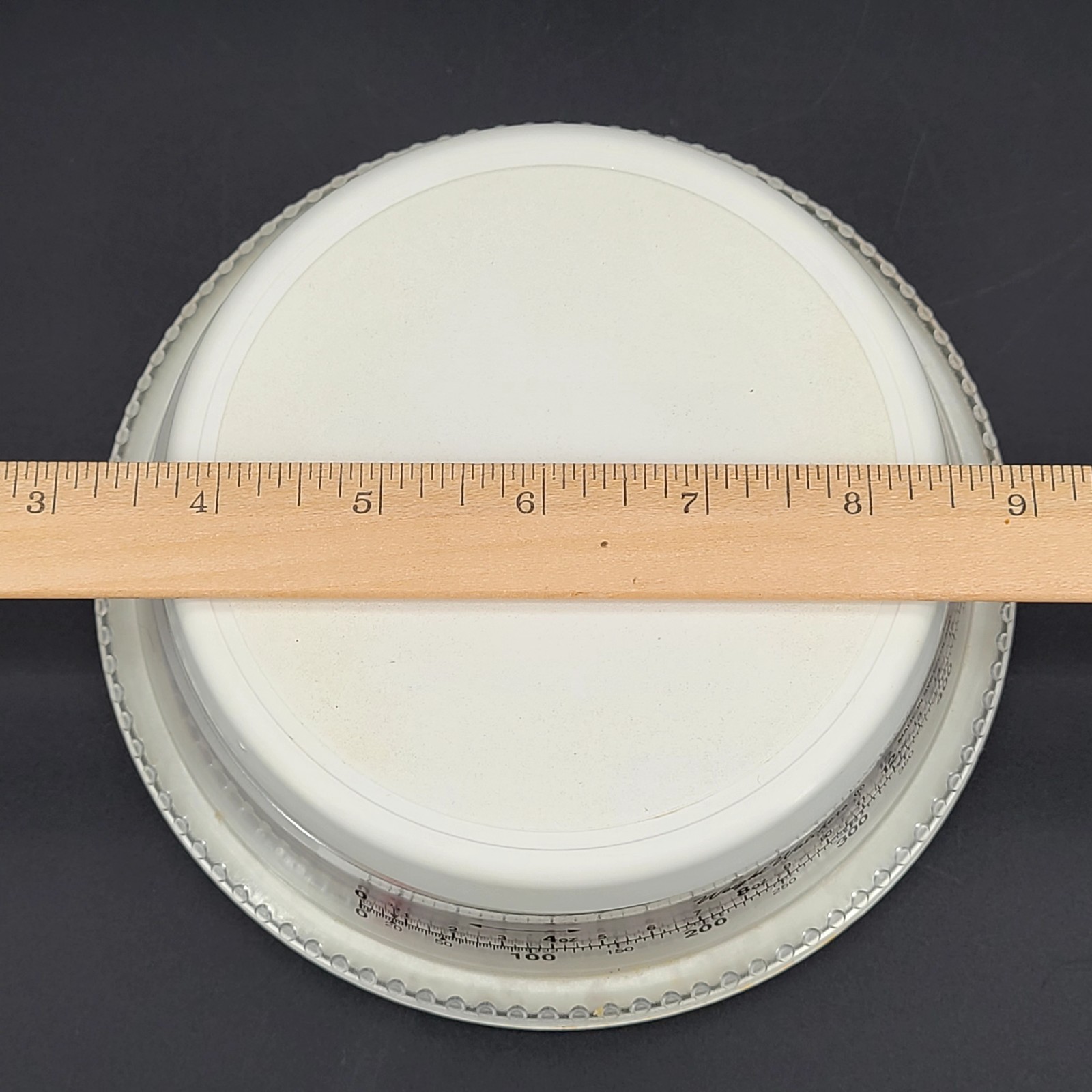1990 Vintage Weight Watchers Round Food Scale Switzerland Works Clean