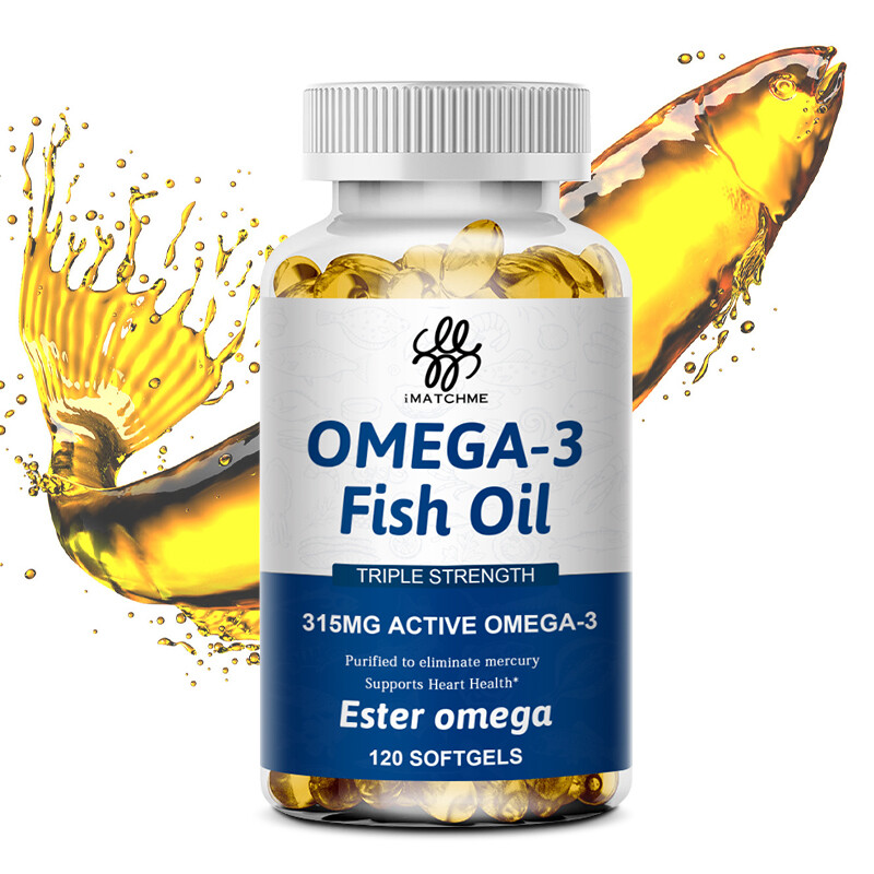 Highest Potency Omega 3 Fish Oil Capsules 3XStrength 2160Mg Epa&Dha-120 Caps