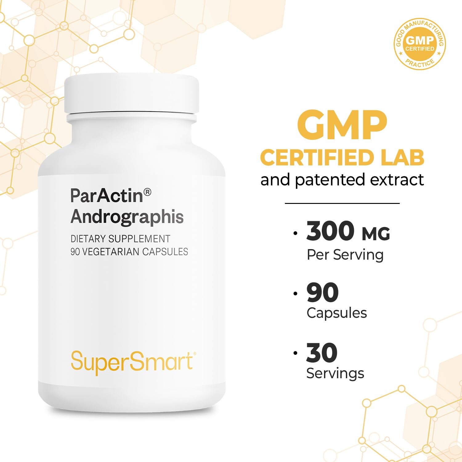 Supersmart – ParActin Supplement 300mg per Day (High 90 Count (Pack of 1)