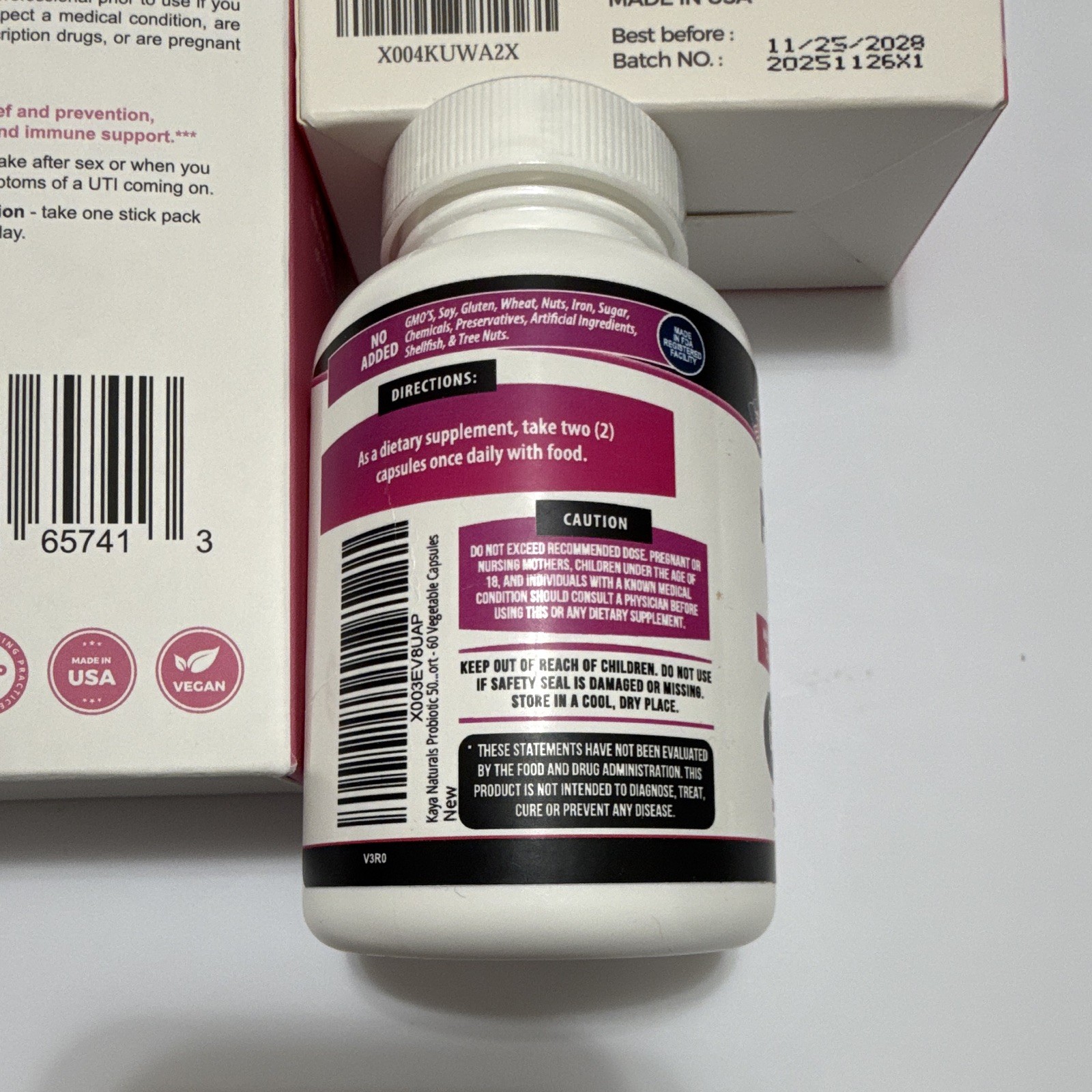 Women’s Vaginal Health Bundle Happy V D-Mannose Probiotics UTI Support