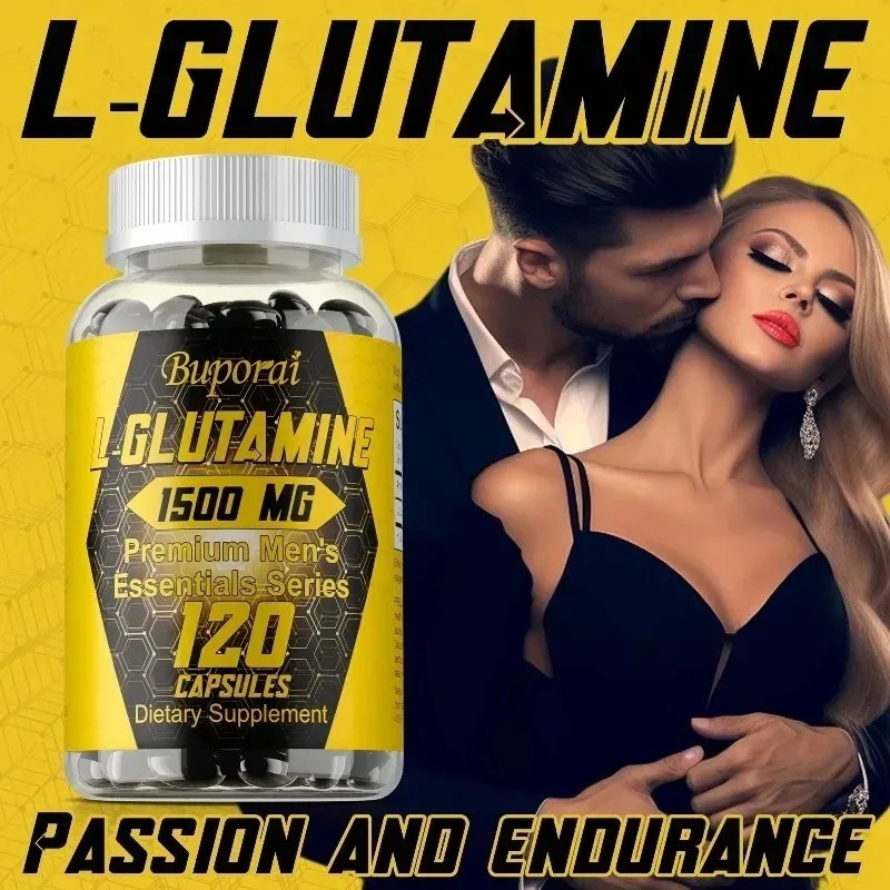 L-Glutamine 240pcs – Support Endurance, Quick Recovery,Muscle Growth&Circulation
