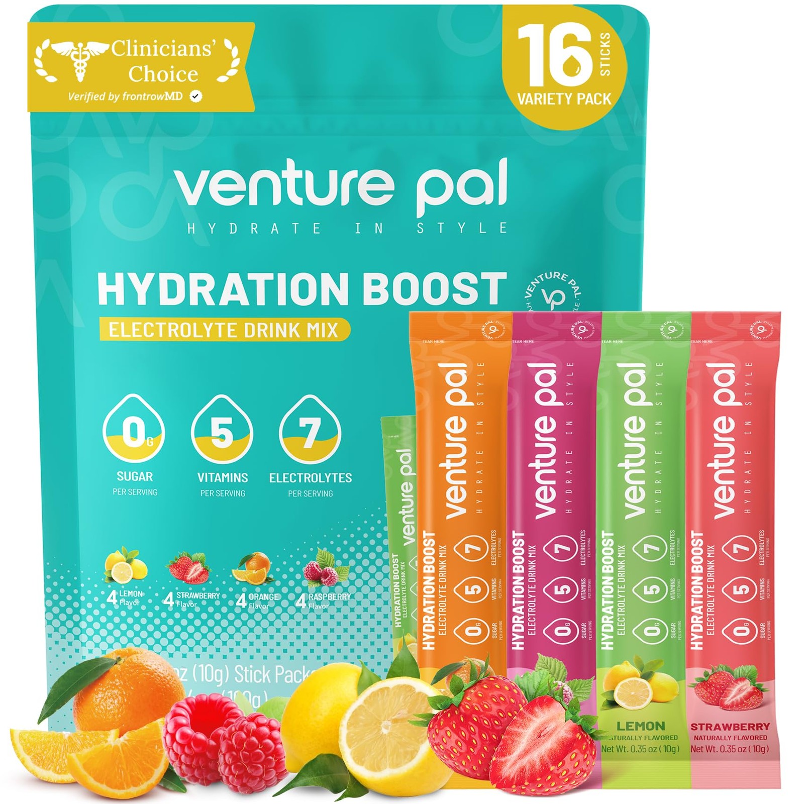 Sugar Free Electrolytes Powder Packets Liquid Daily IV Hydration Packets | I…