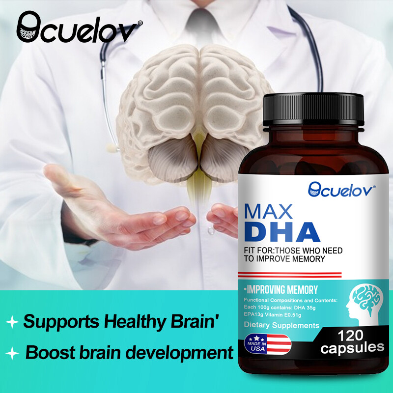 Max DHA Contains EPA ,Supports Healthy Brain,lmproving Memory 130/60/120Softgels