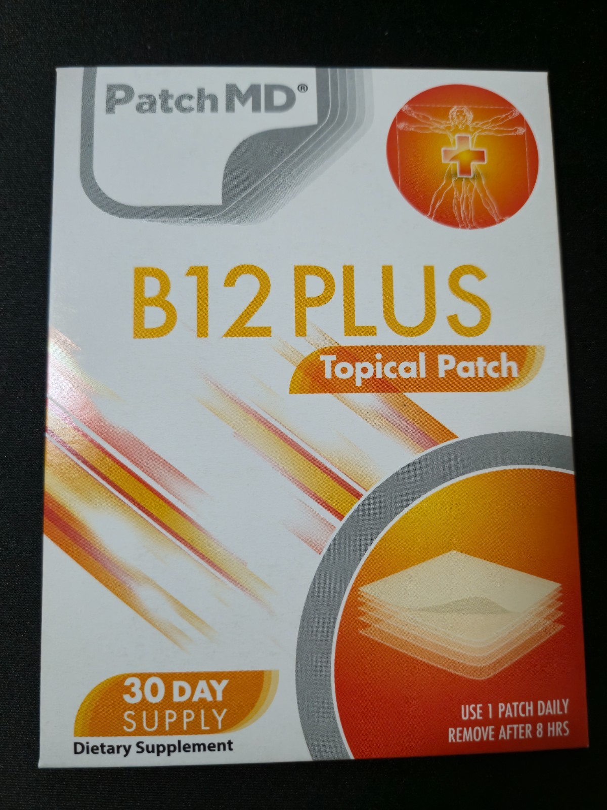 PatchMD B12 Plus Topical Patch 90 Day Supply Dietary Supplement New