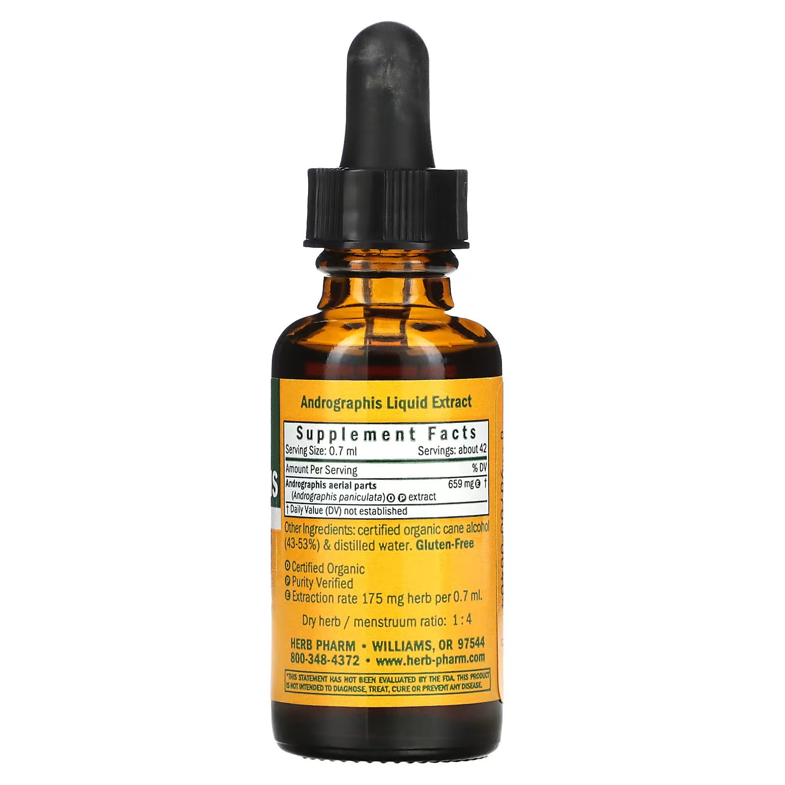 2 X Herb Pharm, Andrographis, 1 fl oz (30 ml)