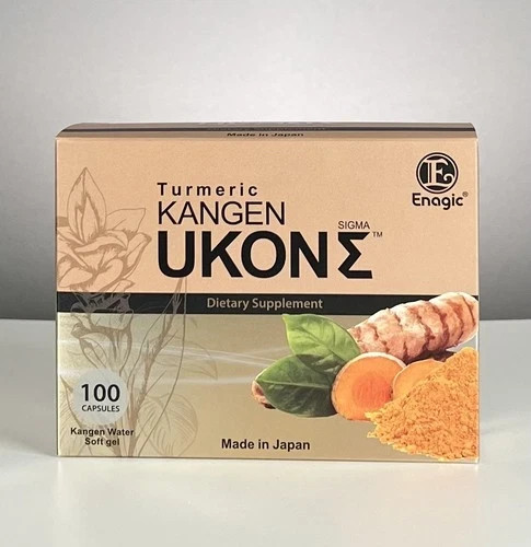 Enagic Kangen Ukon Turmeric Capsules Organic , 100-Pack Exp 2028