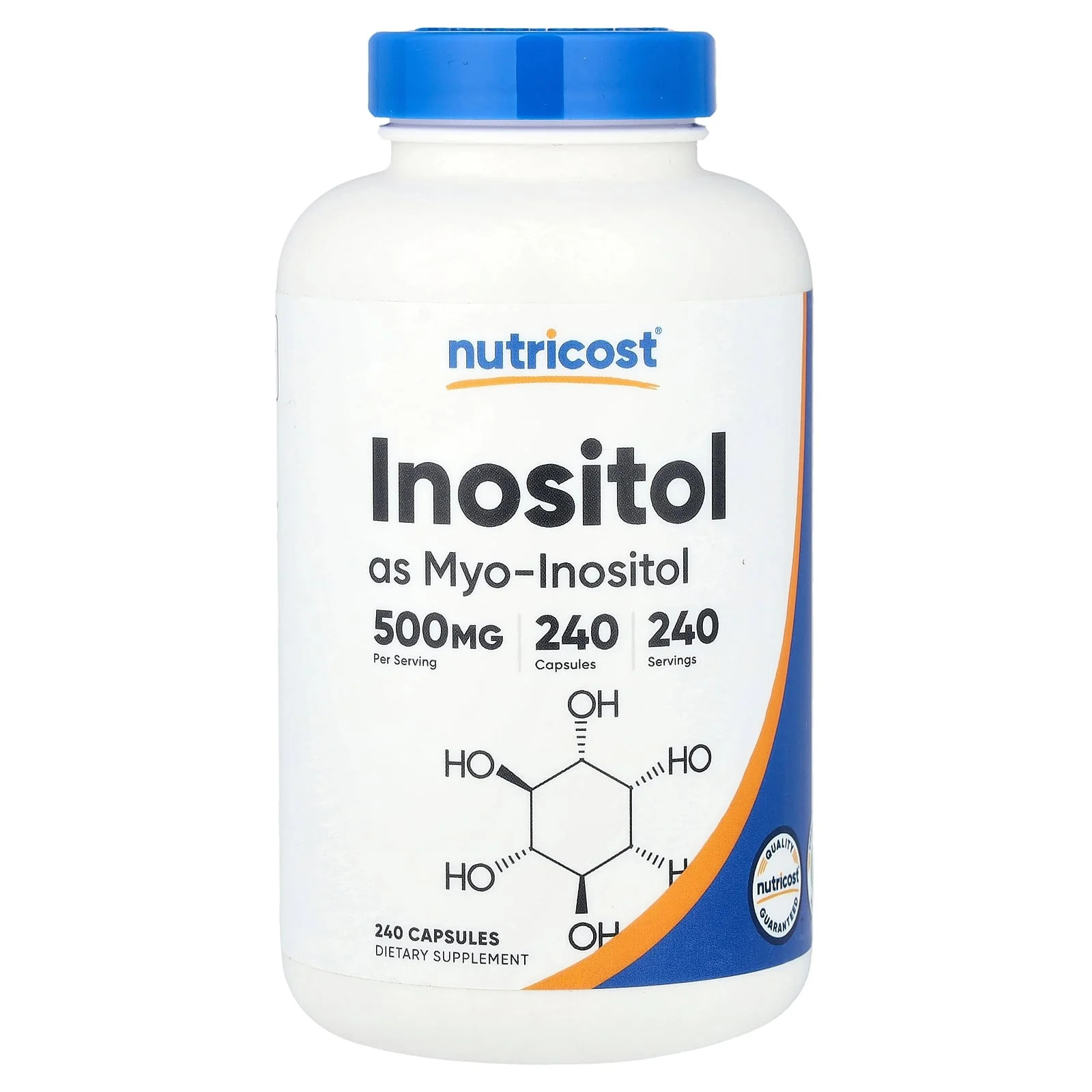 2 X Nutricost, Inositol, 500 mg, 240 Capsules