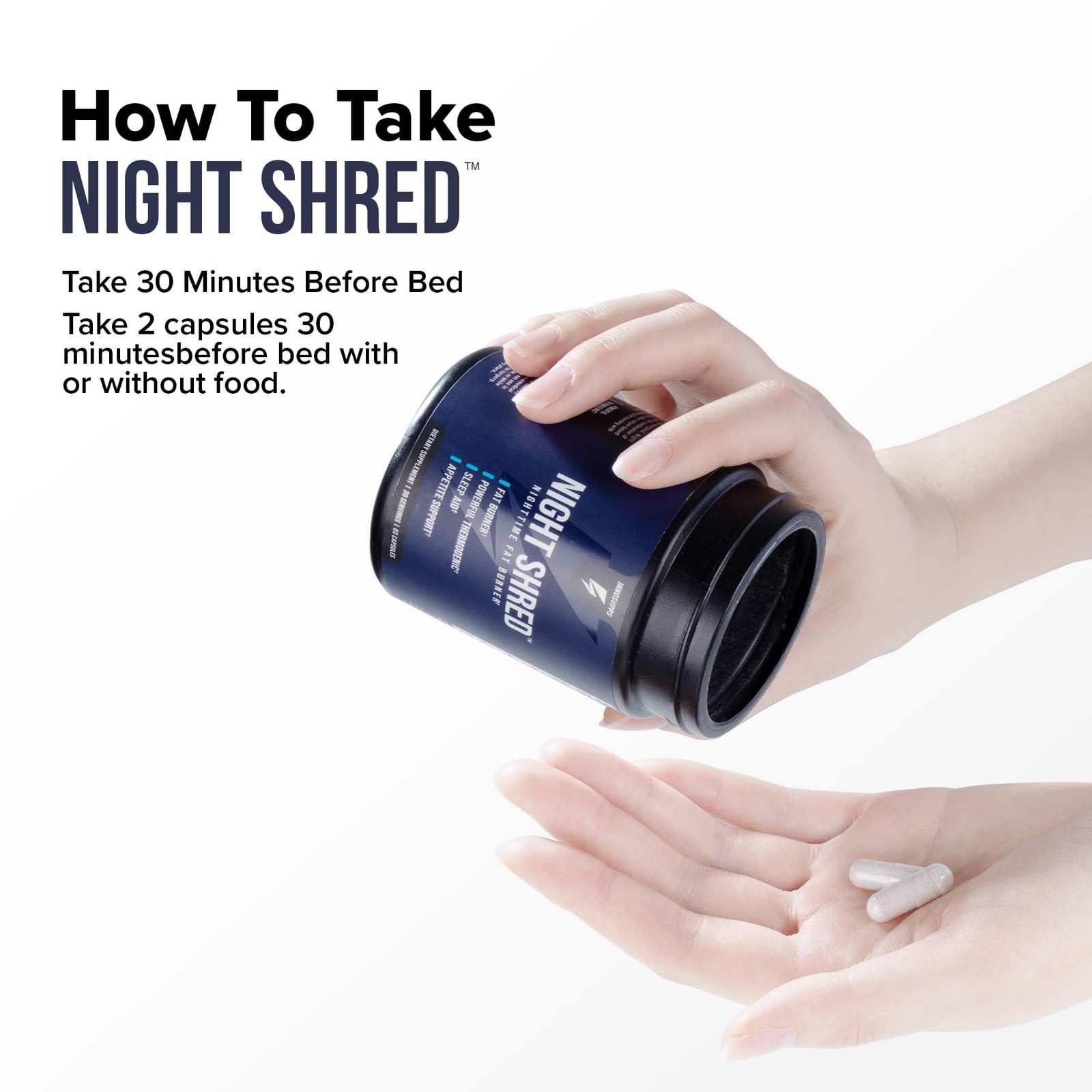 InnoSupps Night Shred – Time Fat Burner, Weight 60 Count (Pack of 1)