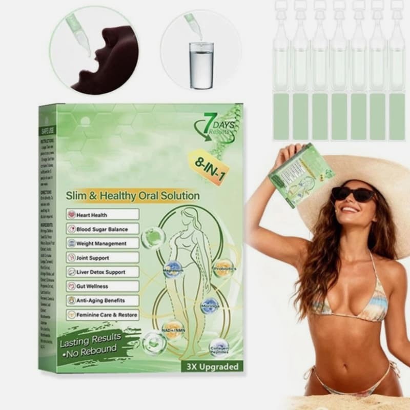 Health Weight Loss For Solution Upgrade 8-in-1 Oral Liquid & Blood Sugar Support