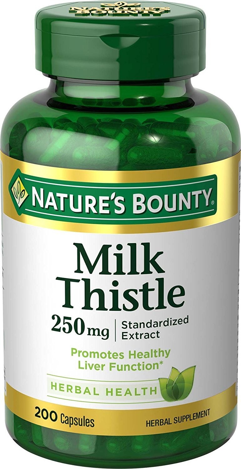 Nature’s Bounty Milk Thistle 250Mg 200 Capsules Herbal Supplement For Liver H…