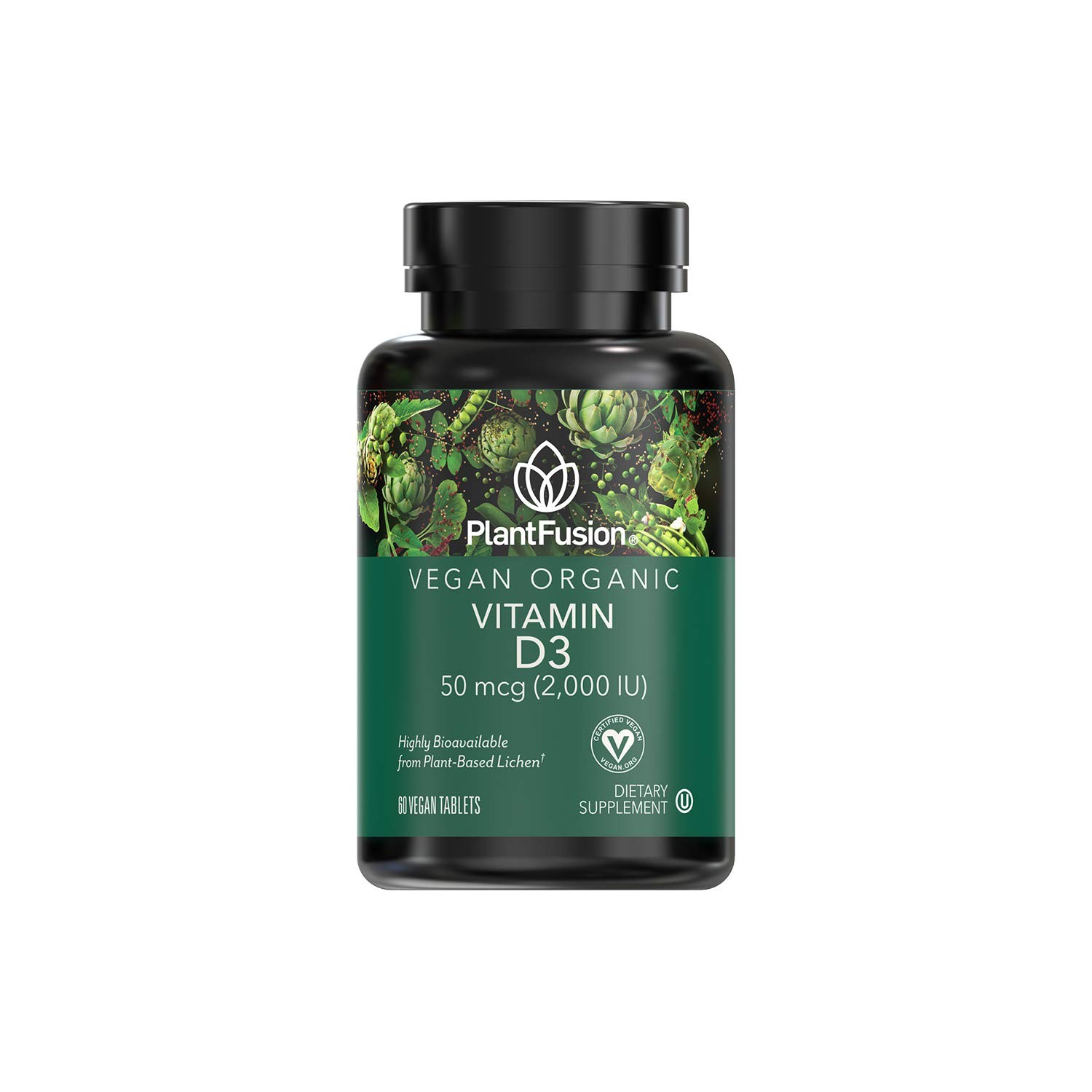 Vegan Vitamin D3 2000IU, Organic Vitamin D3, Sourced from Vitashine Plant Bas…