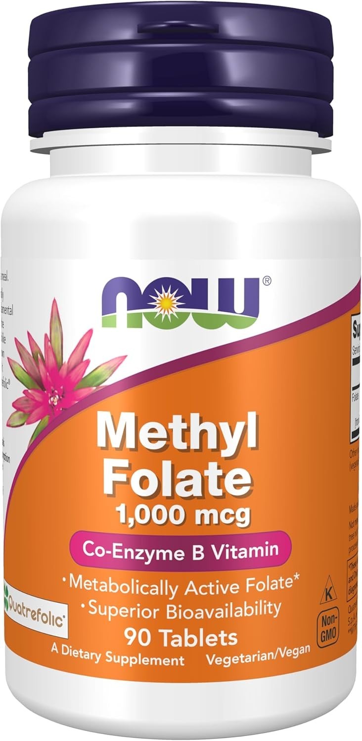 NOW FOODS Methyl Folate 1 000 mcg, 90 Tablets *EXP 03/2027*