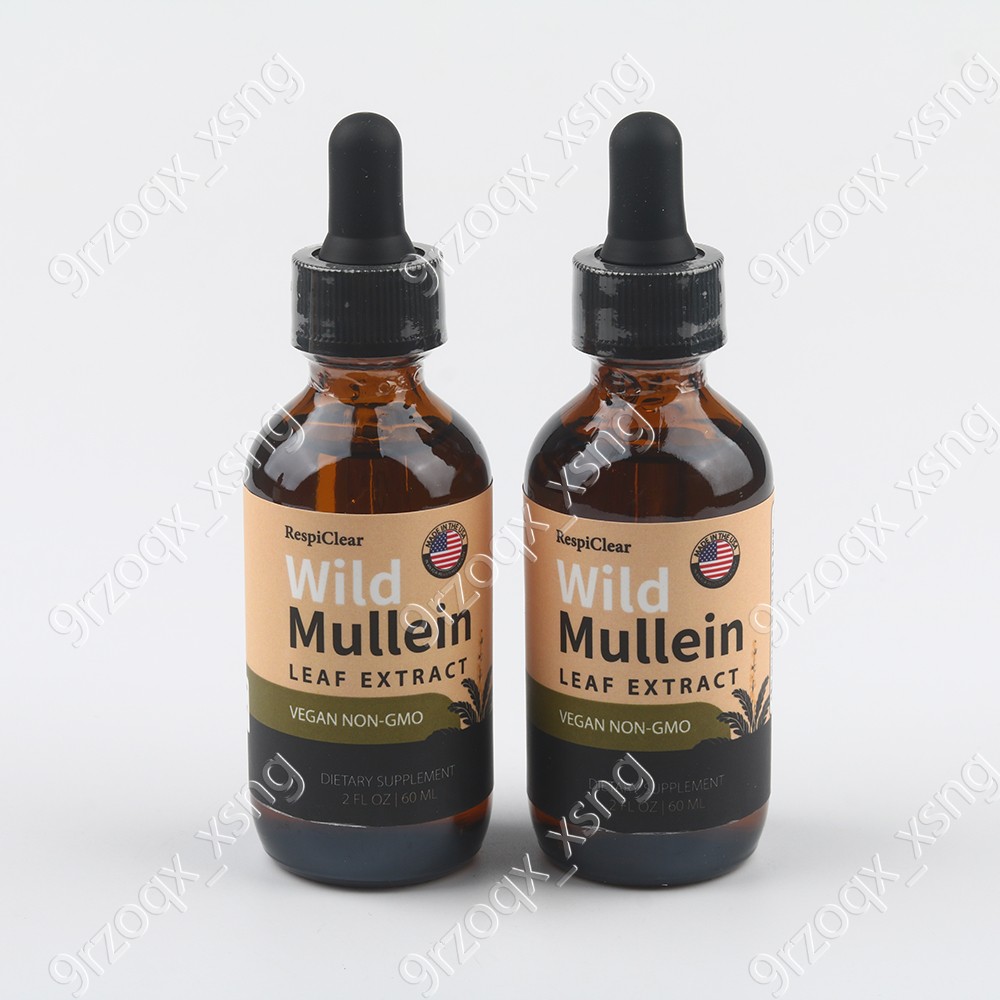 RESPICLEAR All-Natural Mullein Drops containing Ginger & Lemon for Lung Cleanse