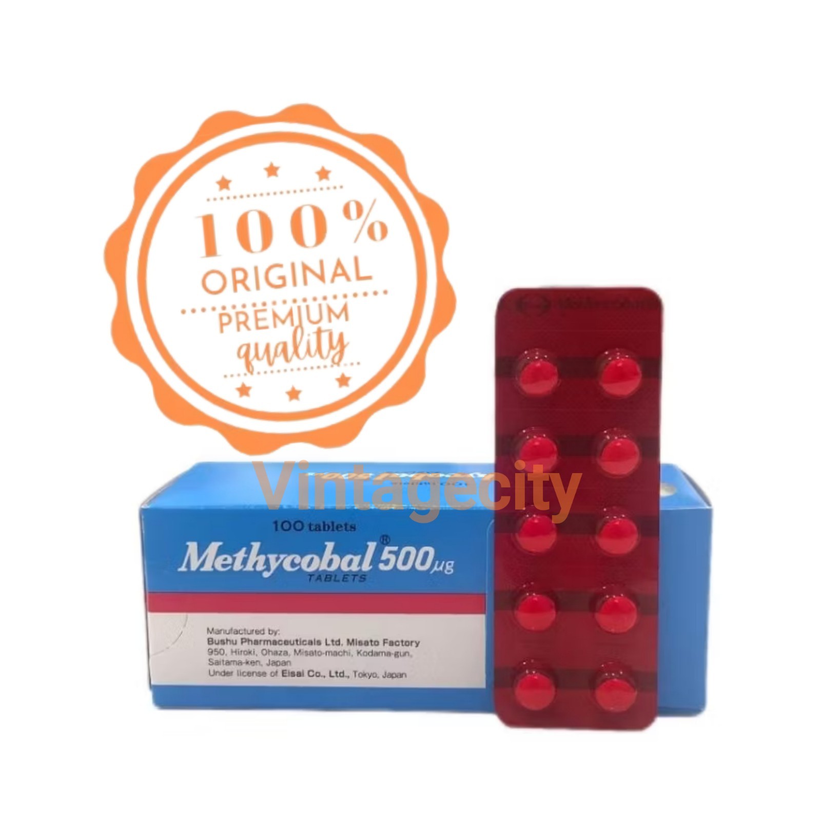 100’s Tablets Methycobal (2027) Vitamin B12 Mecobalamin 500mcg Numbness & Faster