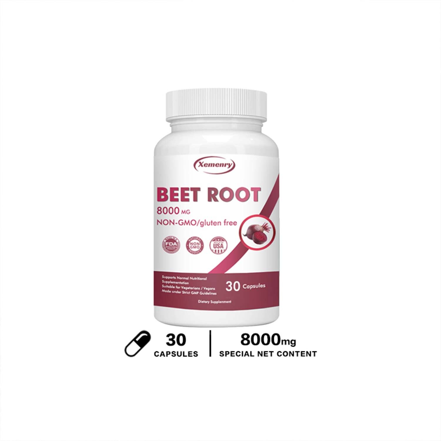 Beet Root 8000mg-Nitric Oxide Booster, Blood Pressure Support, Digestion Support
