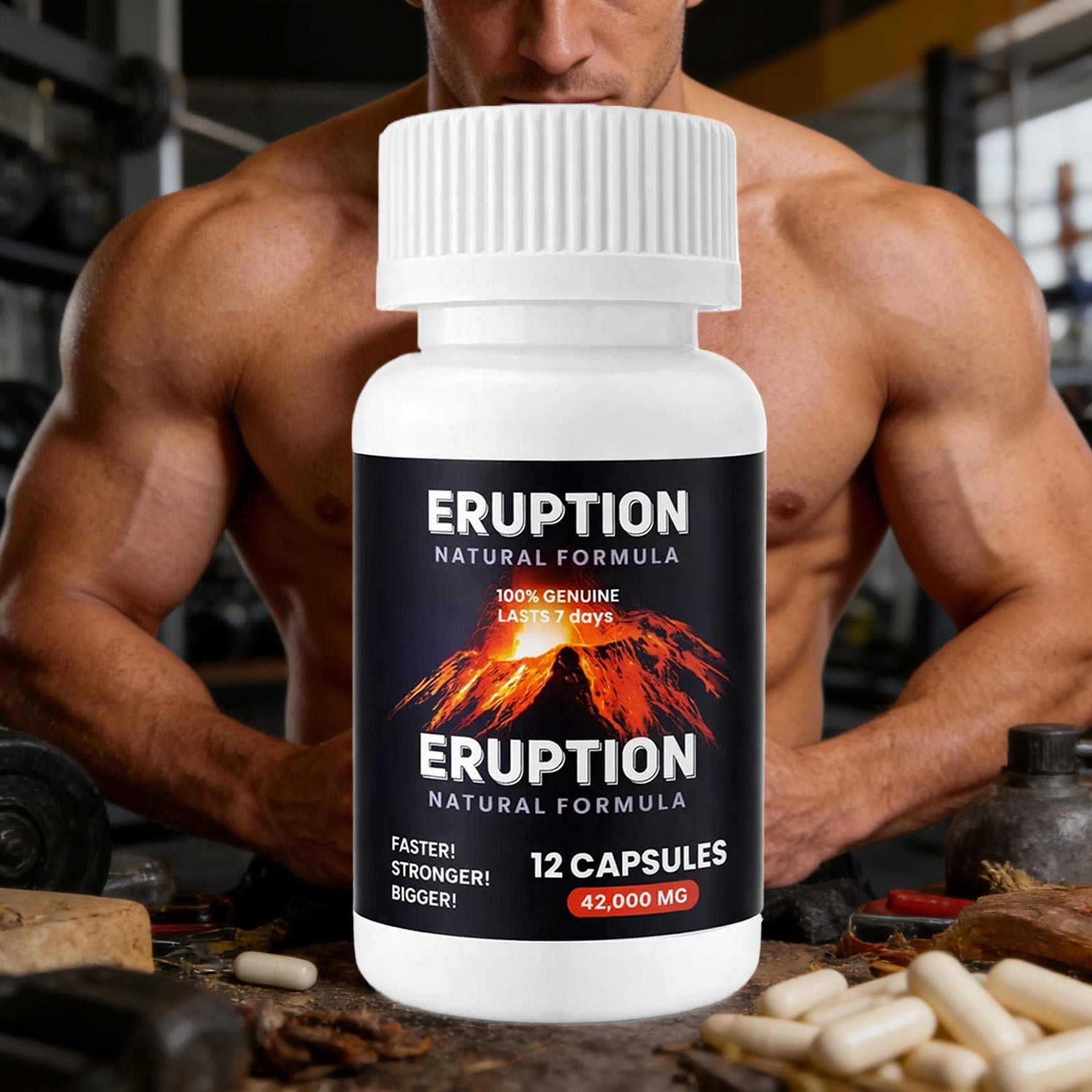 – ERUPTION Male Performance Support – Boost Stamina, Size, Stamina & Vitality