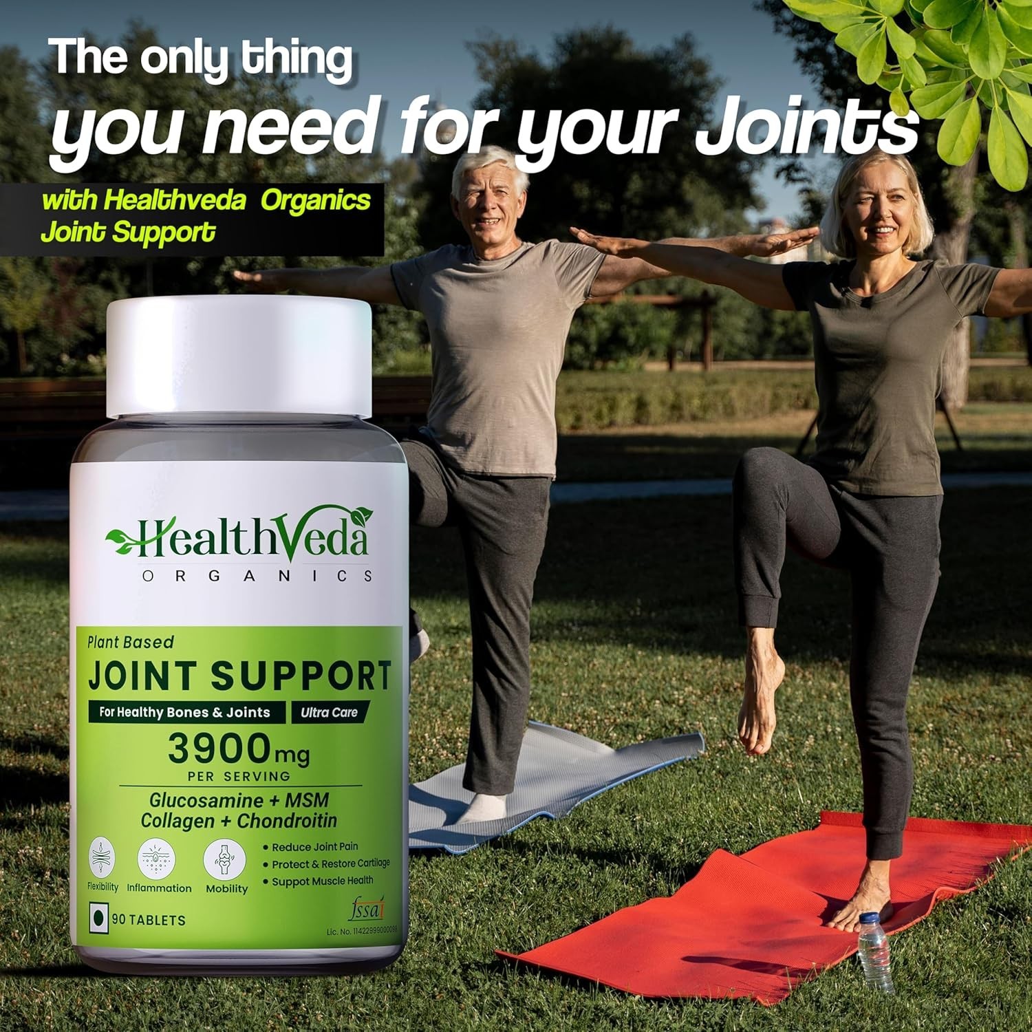 Health Ve.da Joint Support 90 Tabs Pack of 5 Glucosamine