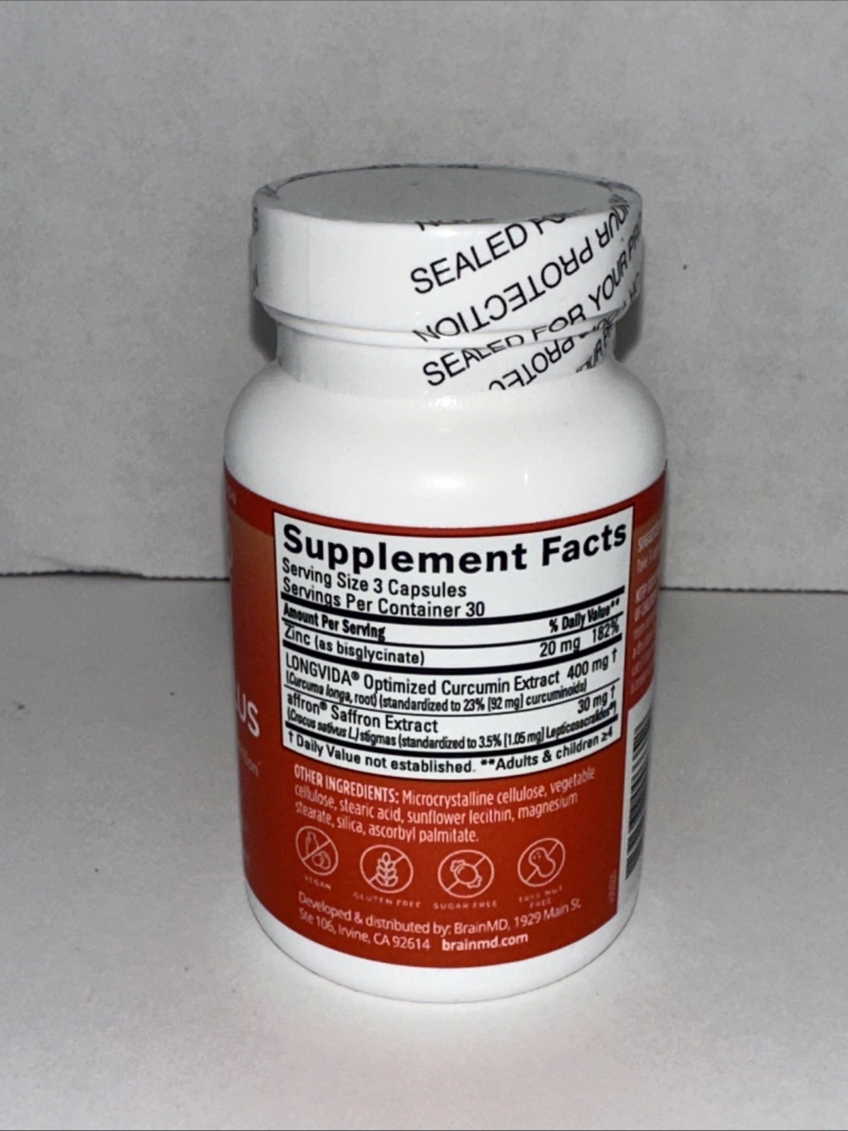 BrainMD Happy Saffron Plus Capsules