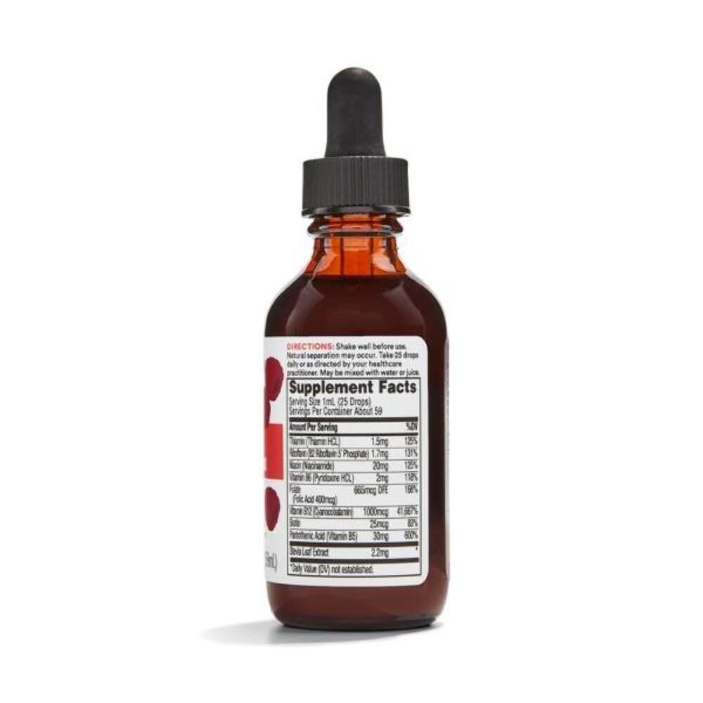 365 by Whole Foods Market, Super B-12 B-Complex Liquid Supplement, Raspberry Nat