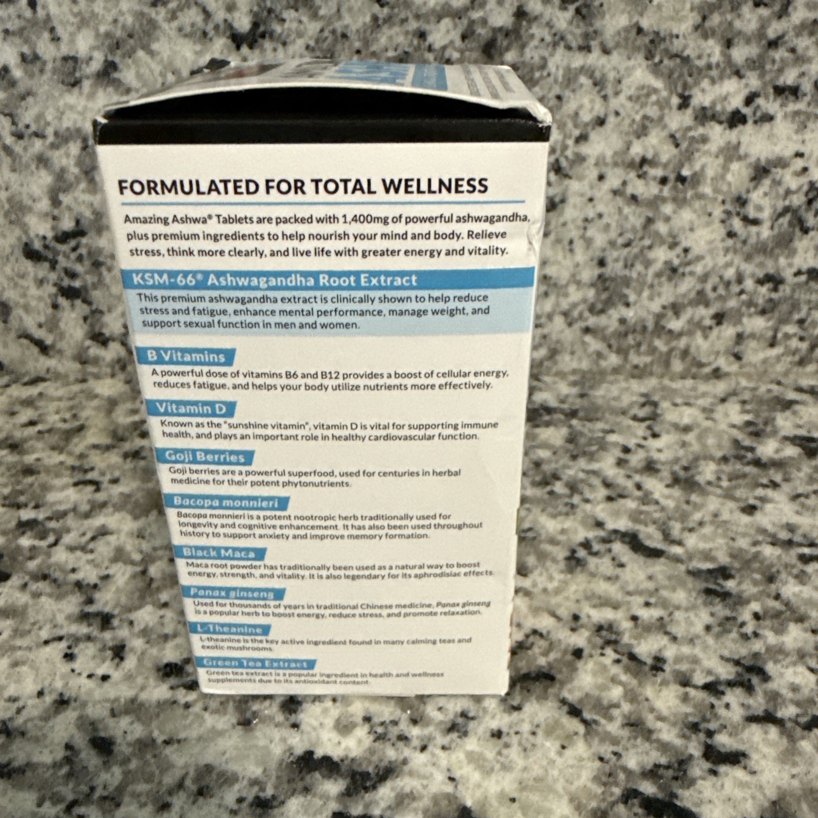 Force Factor Amazing Ashwa Tablets Ashwagandha Supplement for Stress & Anxiety