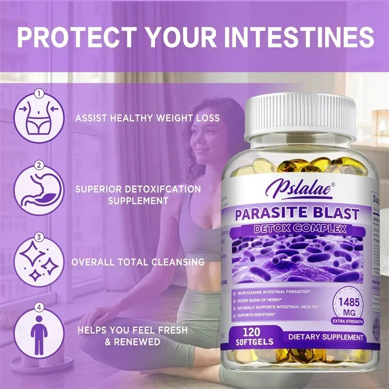 Parasite Blast 120pcs – Eliminate Parasites, Cleans Colon, Digestive Health
