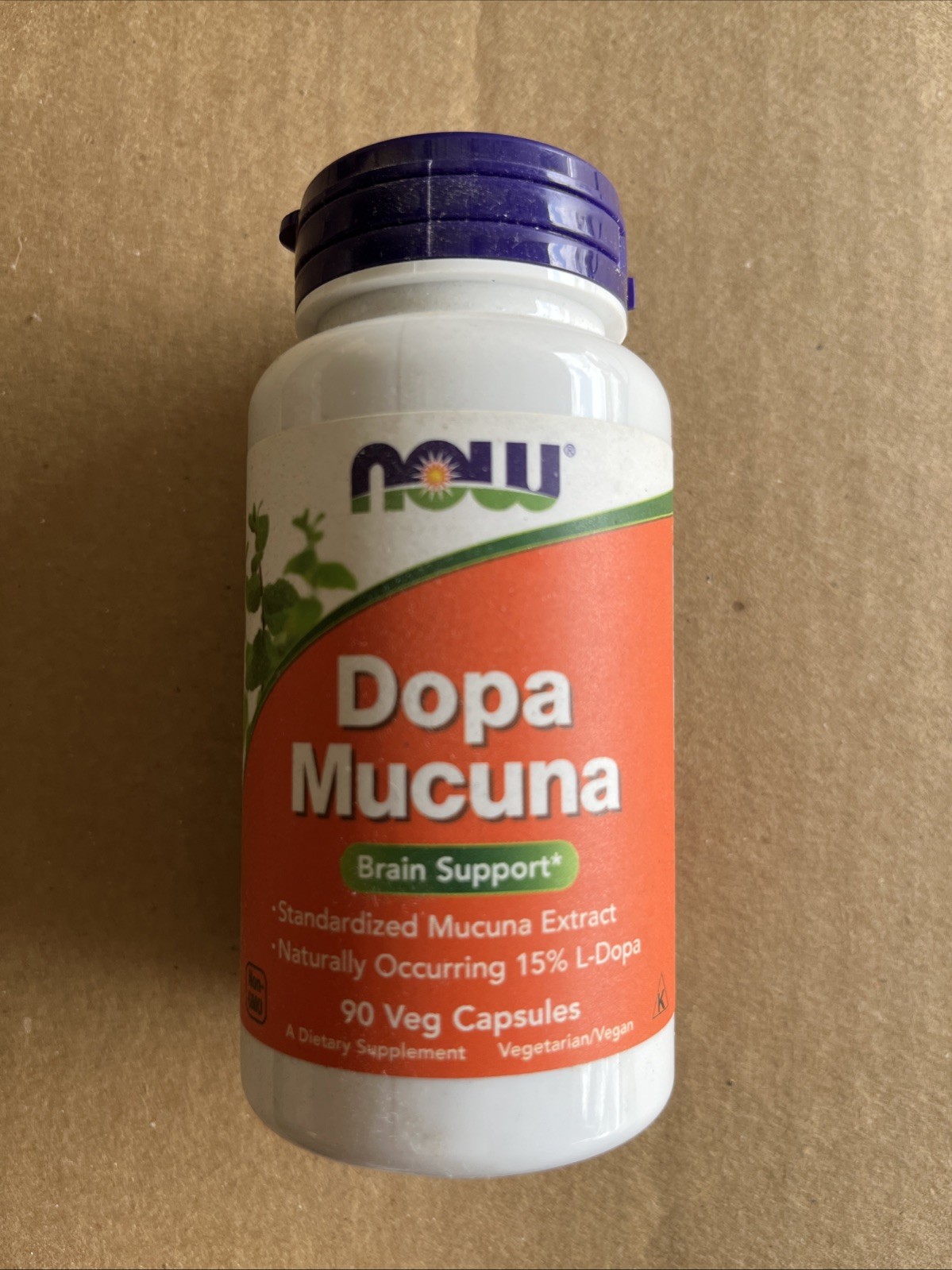 2x Now Foods Dopa Mucuna 90 Veg Capsules GMP Quality Assured, Vegan, Exp5/25