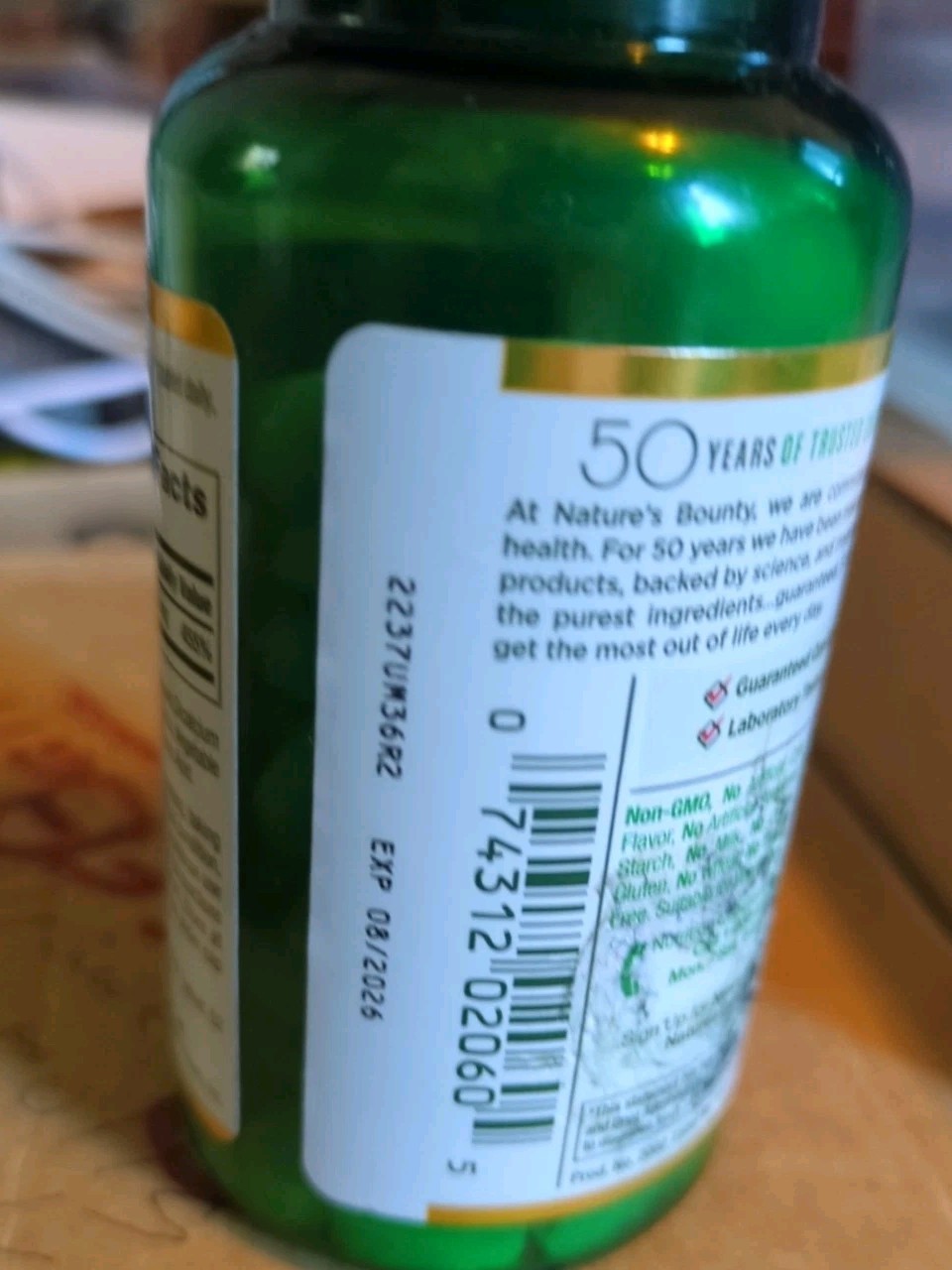 Nature’s Bounty Zinc 50 mg 100 Tablet Support Immume System EXP 08/2026