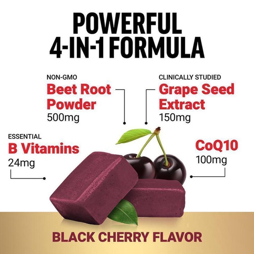 FORCE FACTOR Total Beets Ultimate Heart Health Pressure Blood Support Chews