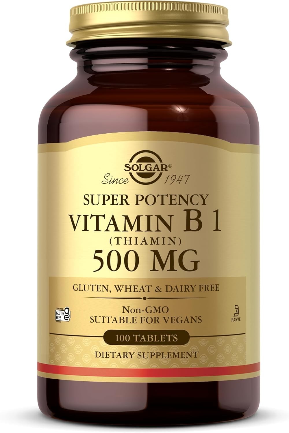 New Vitamin B1 Thiamin 500mg Gluten-Free
