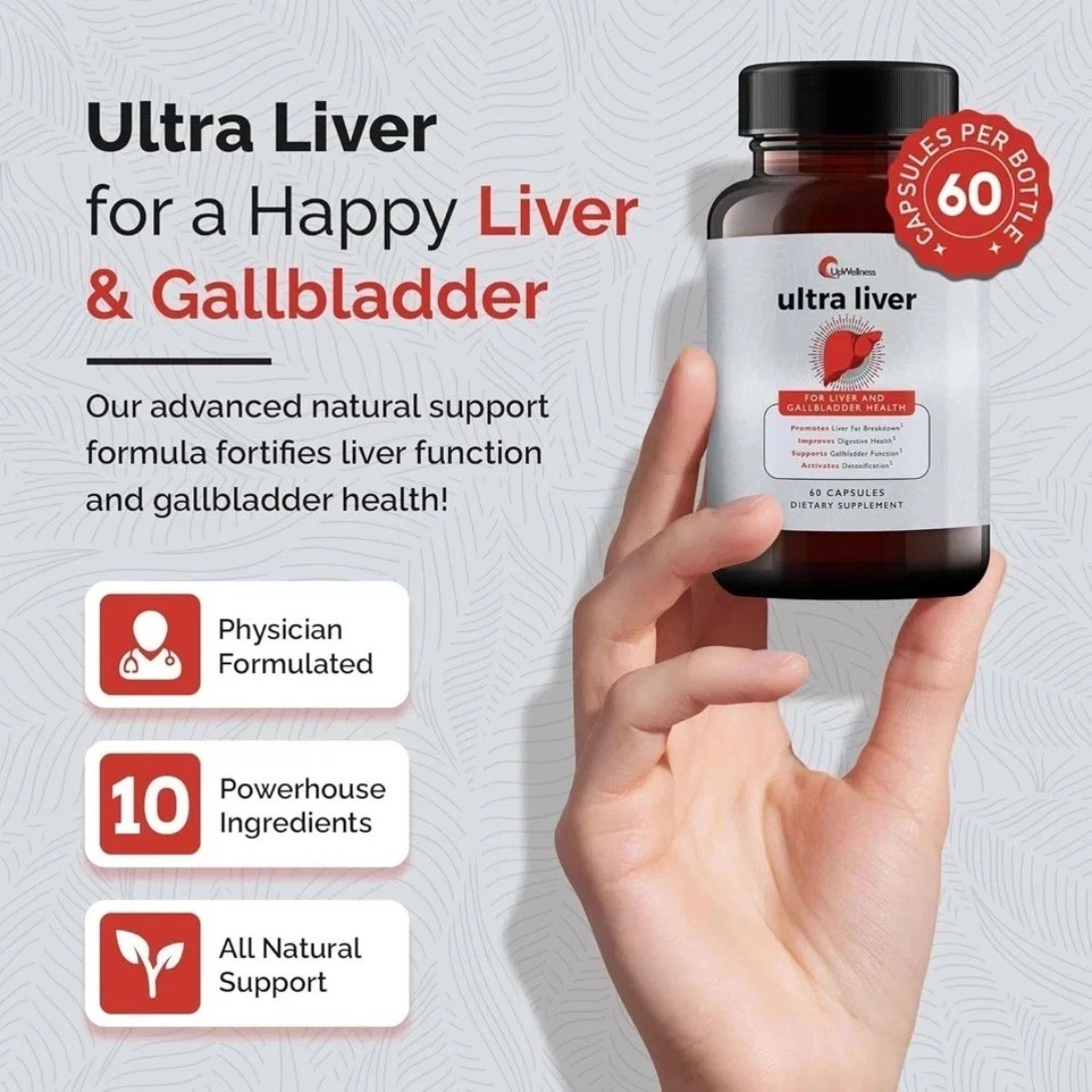 UpWellness Ultra Liver Supplement for Liver Health Gallbladder enhanced vitality