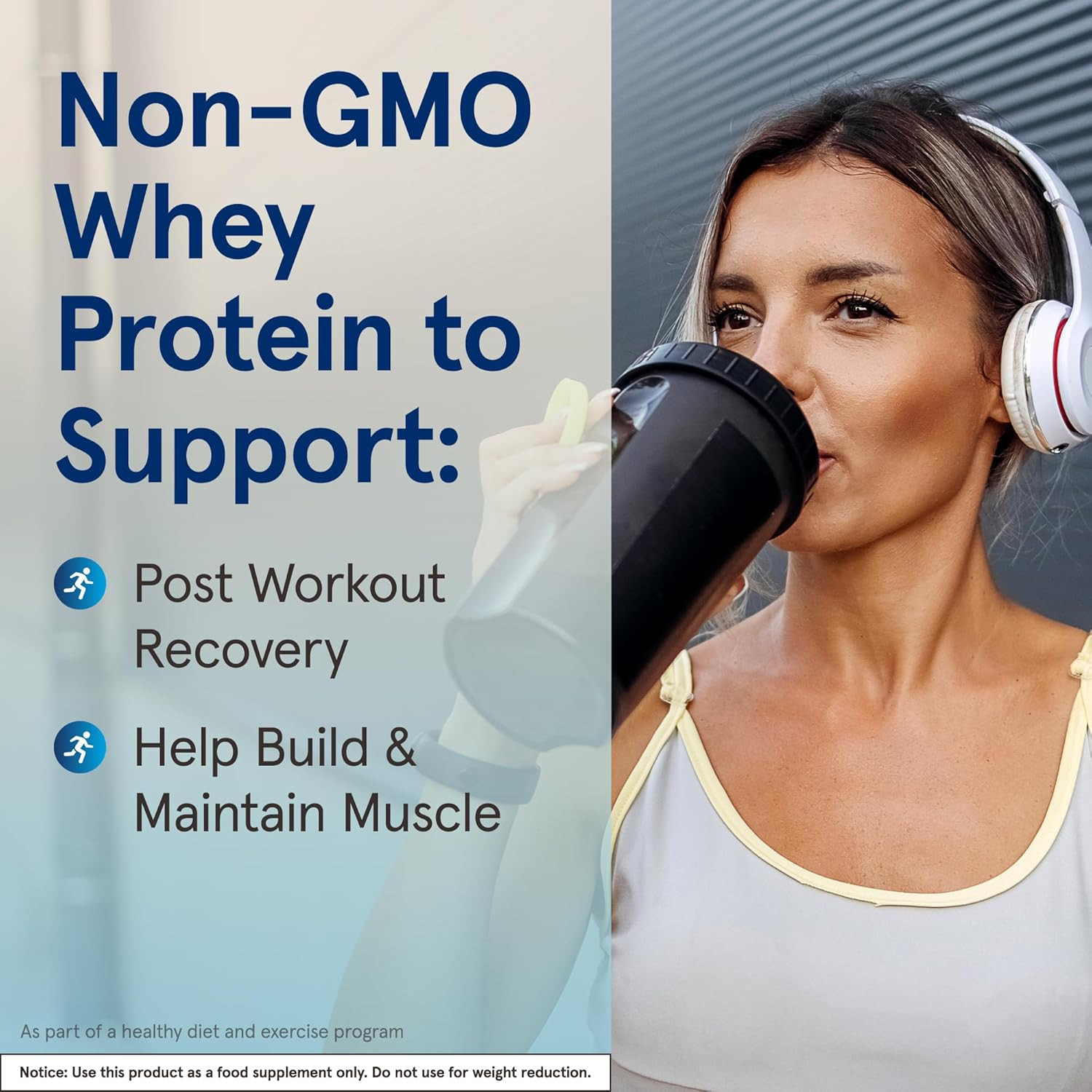 Whey Protein with 18 G of Protein, 3.8 G of Bcaas, and Glutamine, Dietary Supple