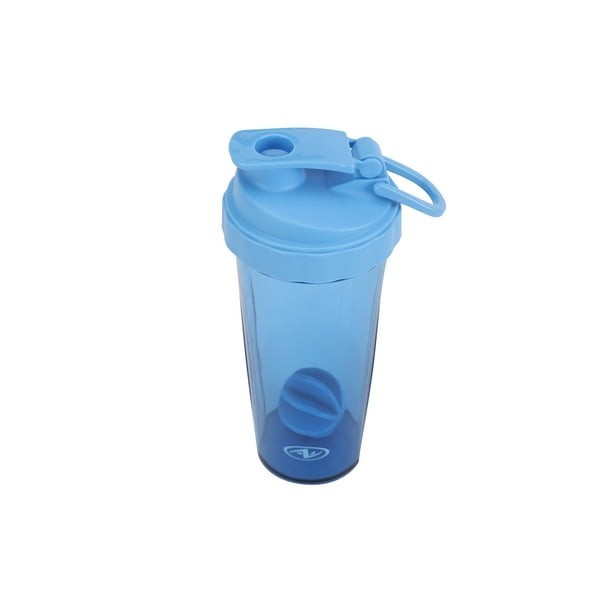 Athletic Works 24 fl oz Blue Tritan Shaker Bottle BPA-Free Leakproof Flip Lock