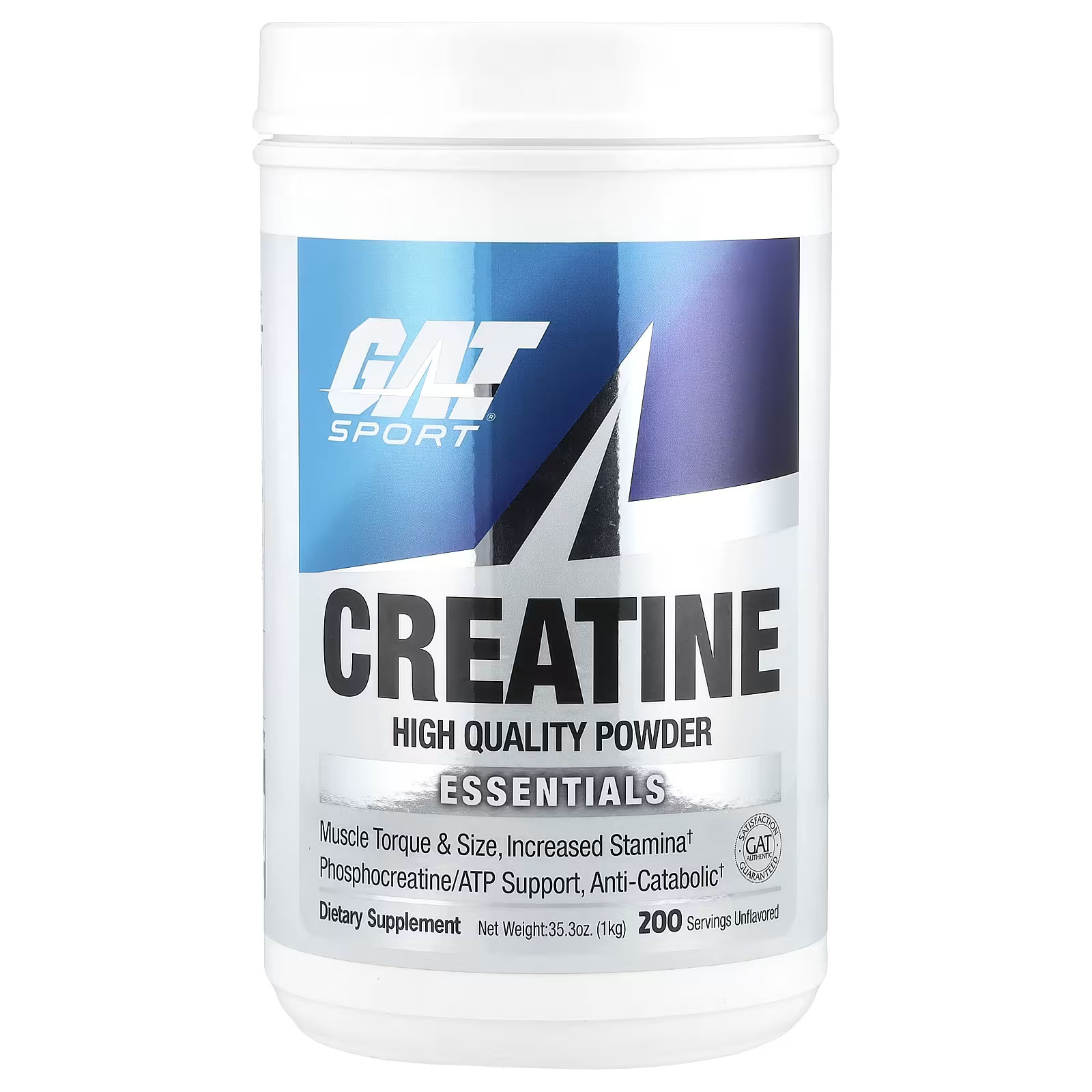 2 X GAT, Sport, Creatine Powder, Unflavored, 35.3 oz (1 kg)