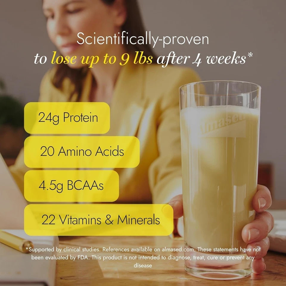 Almased High Protein Supplement & Weight Loss Shake 17.6 oz Each (Pack of 2)