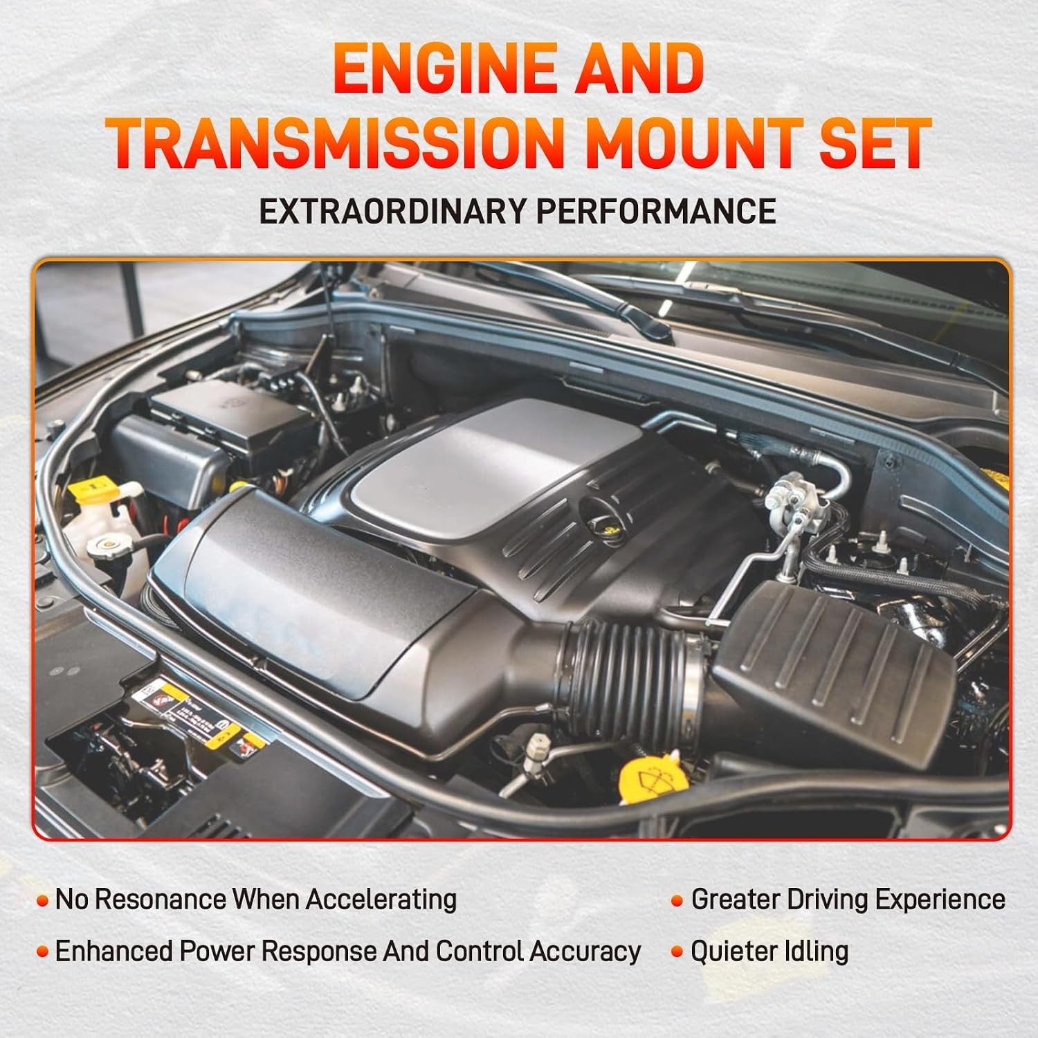 Engine Motor Mount & Transmission Mount Compatible with Jeep Grand Cherokee