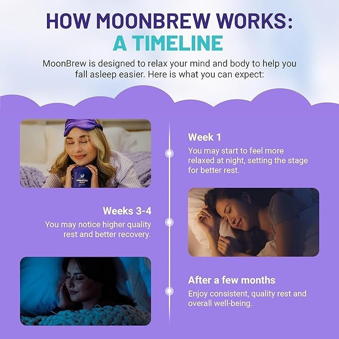 MoonBrew Hot Cocoa Sleep Supplement Relaxation Drink Mix 6.7 oz