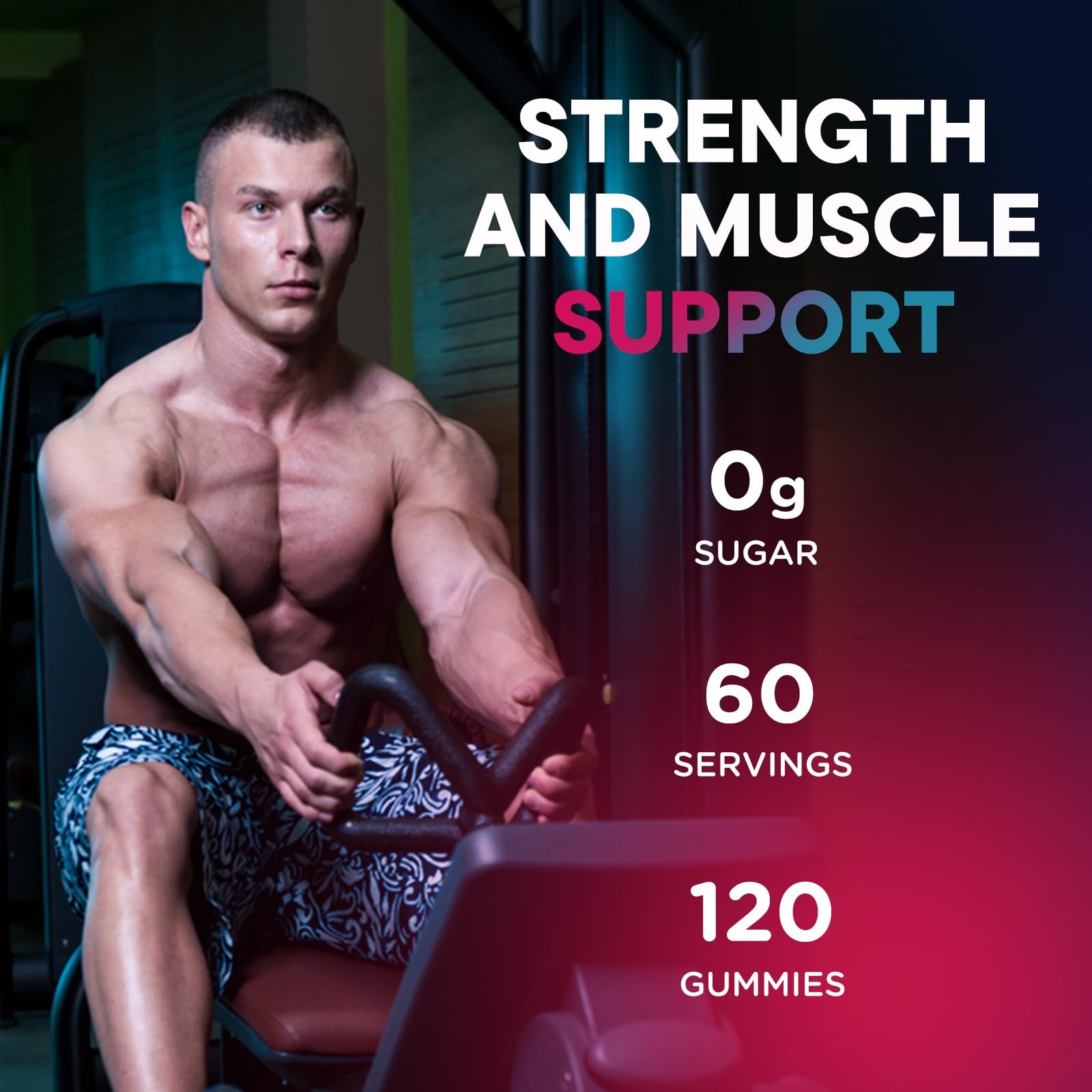 GZ HAOYUAN HMB and L-Leucine Gummies, 4500mg 60 Count (Pack of 1)