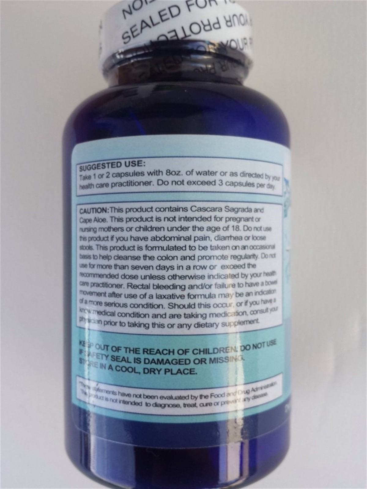Triminex Colon Cleanse 60 Capsules Fennel Seed Buckthorn Root Water Retention