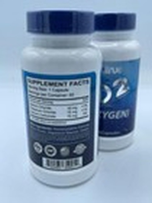 pack of 4 O2 ( Oxygen ) 120 caps promotes healthy oxygen levels cells function