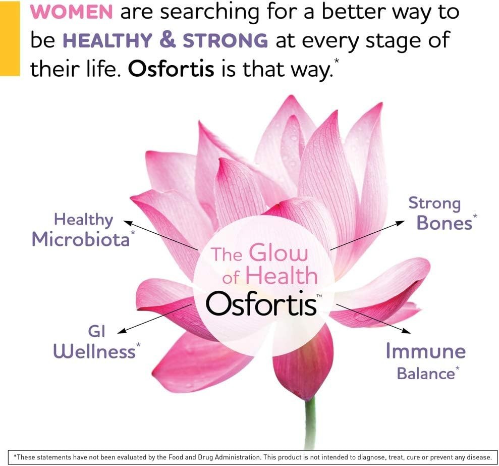 BioGaia Osfortis Women’s Probiotic Bone Immune GI Support 60 Capsules 1 Pack