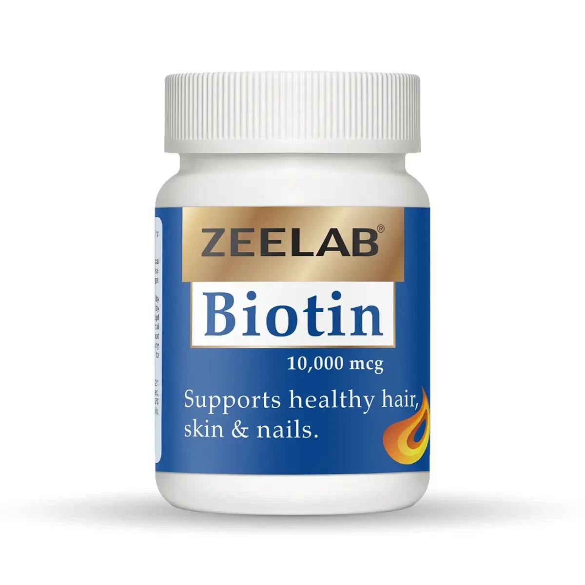 Pack of 2 X Zeelab Biotin 60 Tablet | Supplement for Hair, Skin & Nail Health