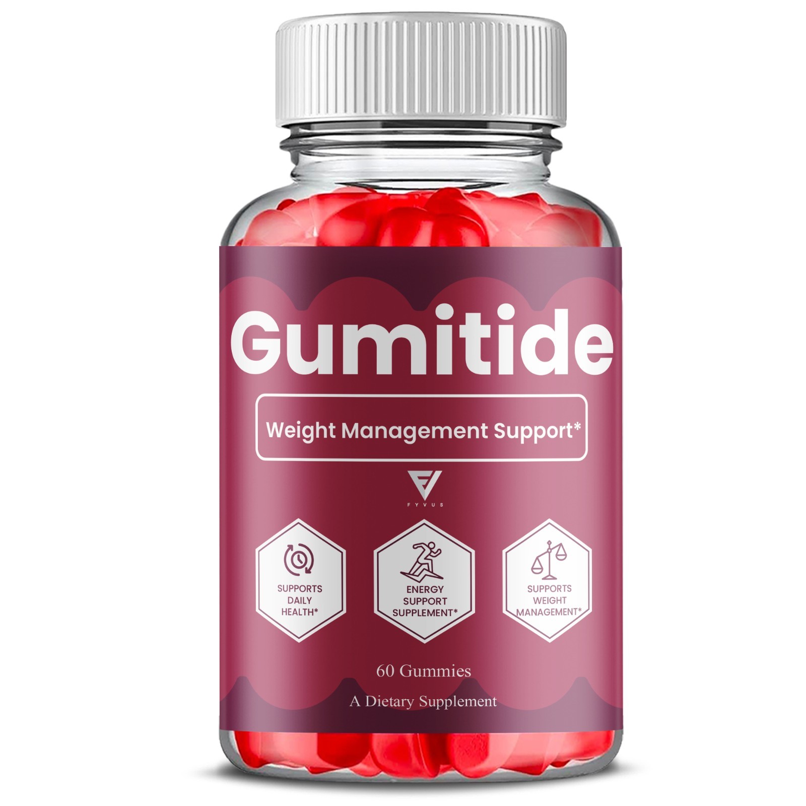 Gumitide Weight Management Gummies, Gumitide Supplement (60 Gummies)