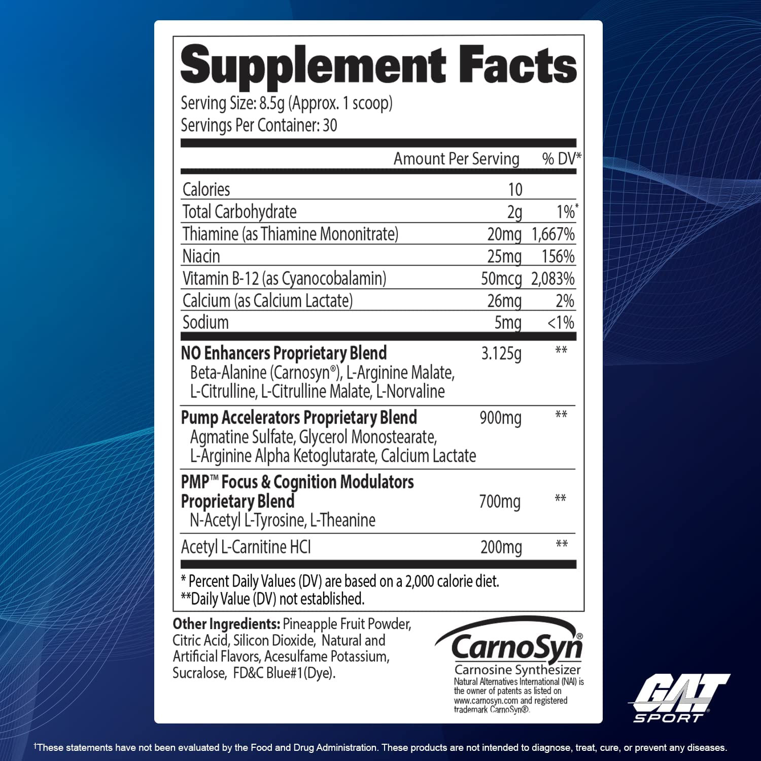 PMP (Peak Muscle Performance), Pre-Workout, 30 Servings (Blue Raspberry (Stim-Fr