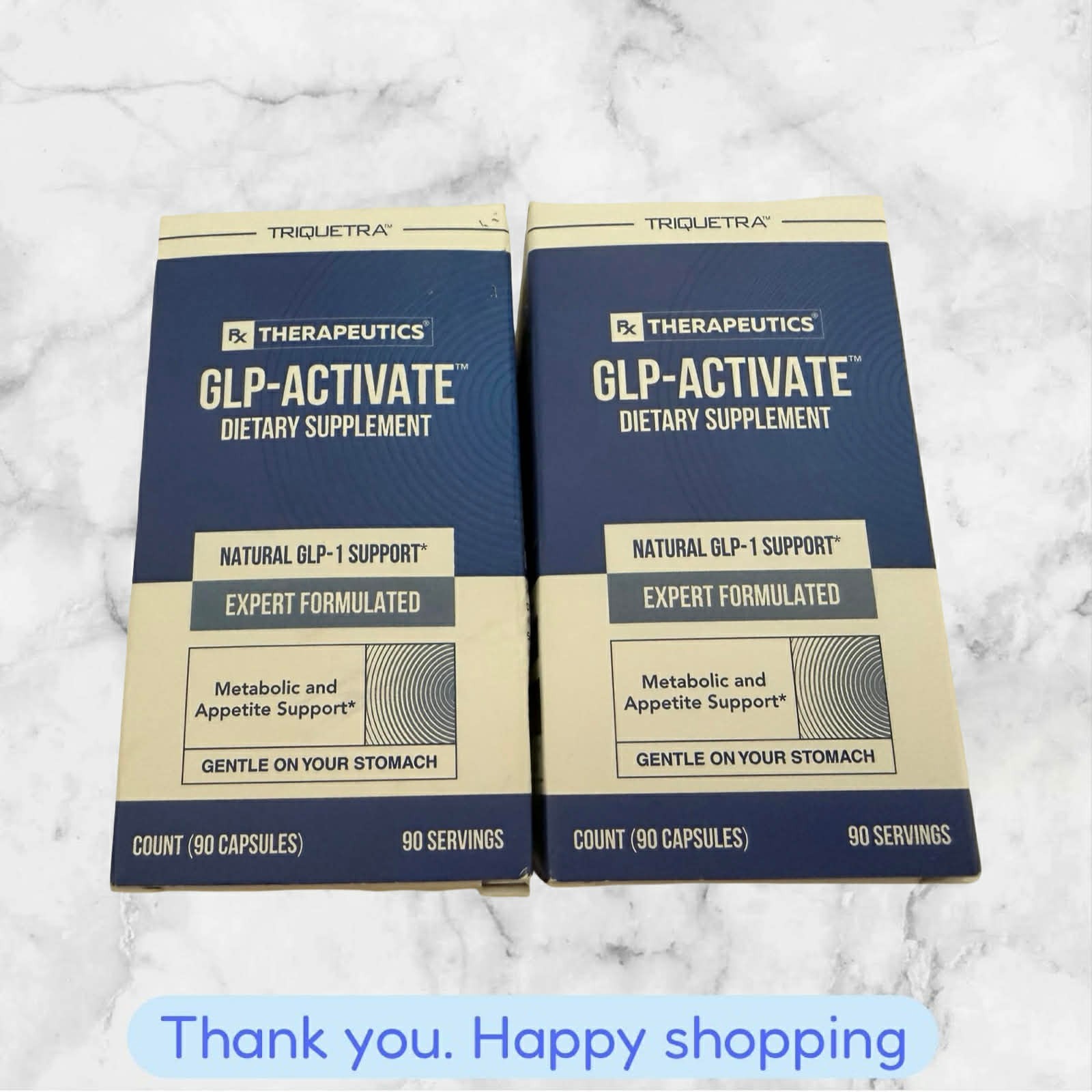 FOR 2 Rx Therapeutics GLPActivate Hunger & Metabolism Support 90 Caps 9/27 NEW