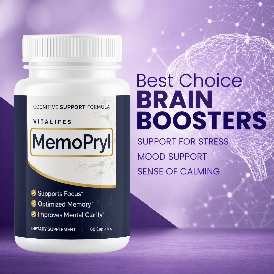 (1 Pack) MemoPryl Nootropic All Natural Brain Supplement Memo Pryl 60 Capsules